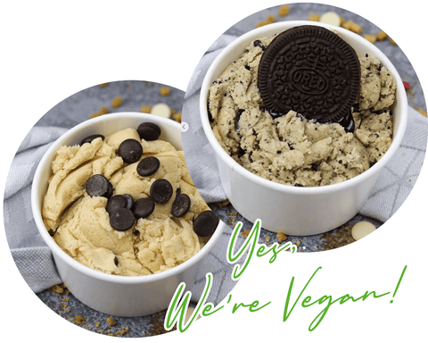 Je kan nu ook vegan cookie dough bestellen! & Ontdek onze nieuwste smaken! - Lets Dough it